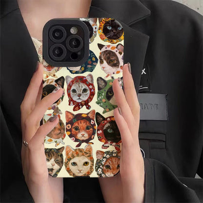Cute Cat iPhone Case – Soft Silicone TPU Protective Cover A to Z Shop